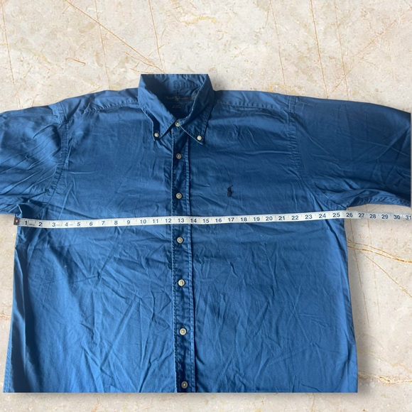 ⚜️Polo Ralph Lauren 💙 Blue Button-Down Shirt XL Custom Fit⚜️ - Picture 6 of 8